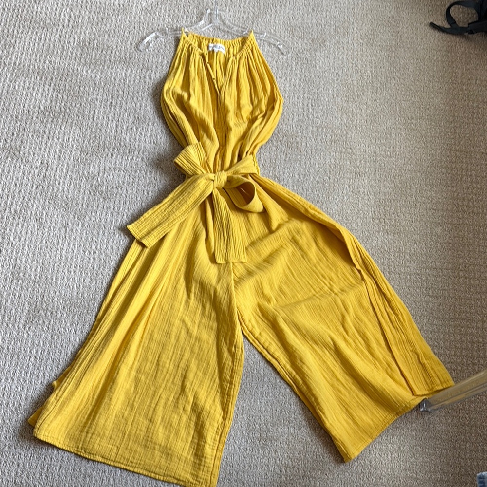 Apiece Apart Bright Yellow Jumpsuit